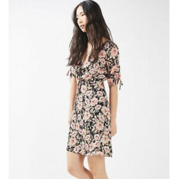 Topshop Tall Peony Blush Pink Tea Dress Sz 4 - Picture 4 of 10